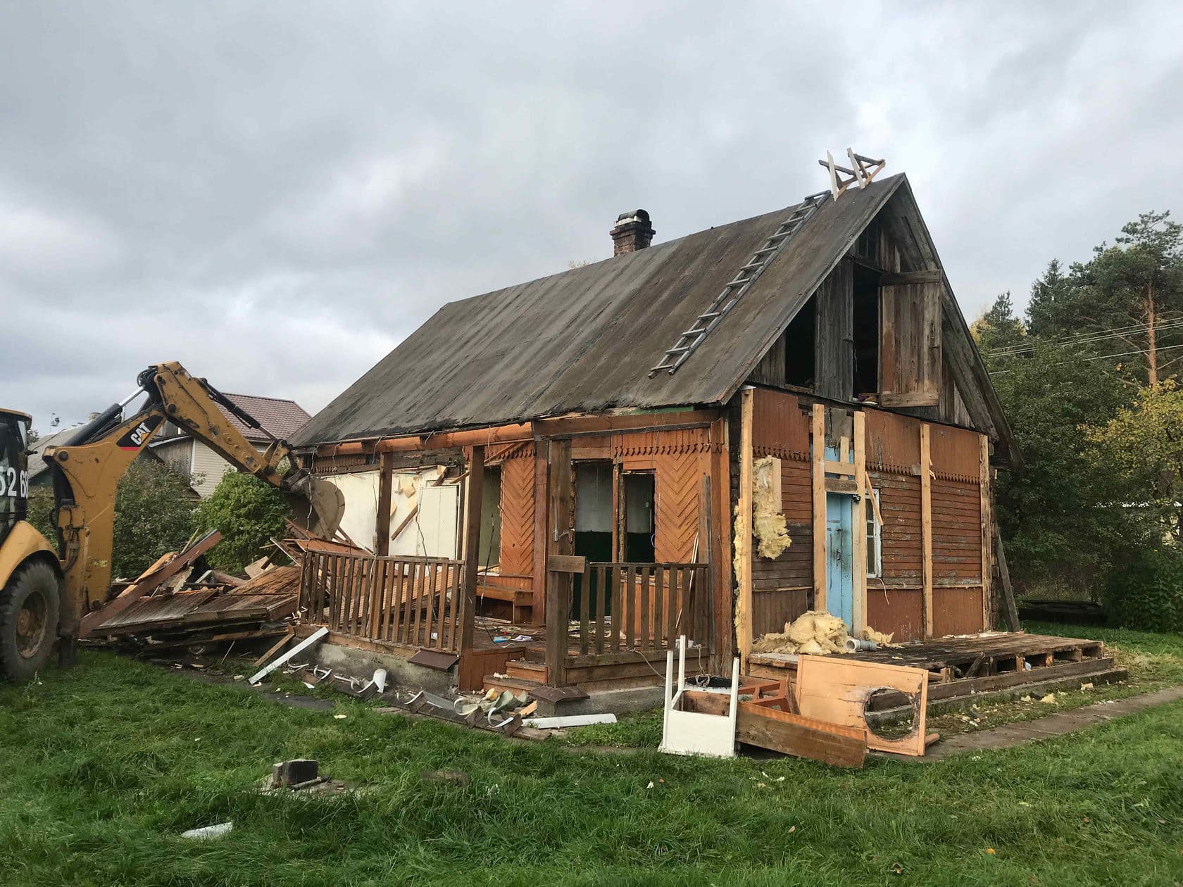 Снос дачного дома