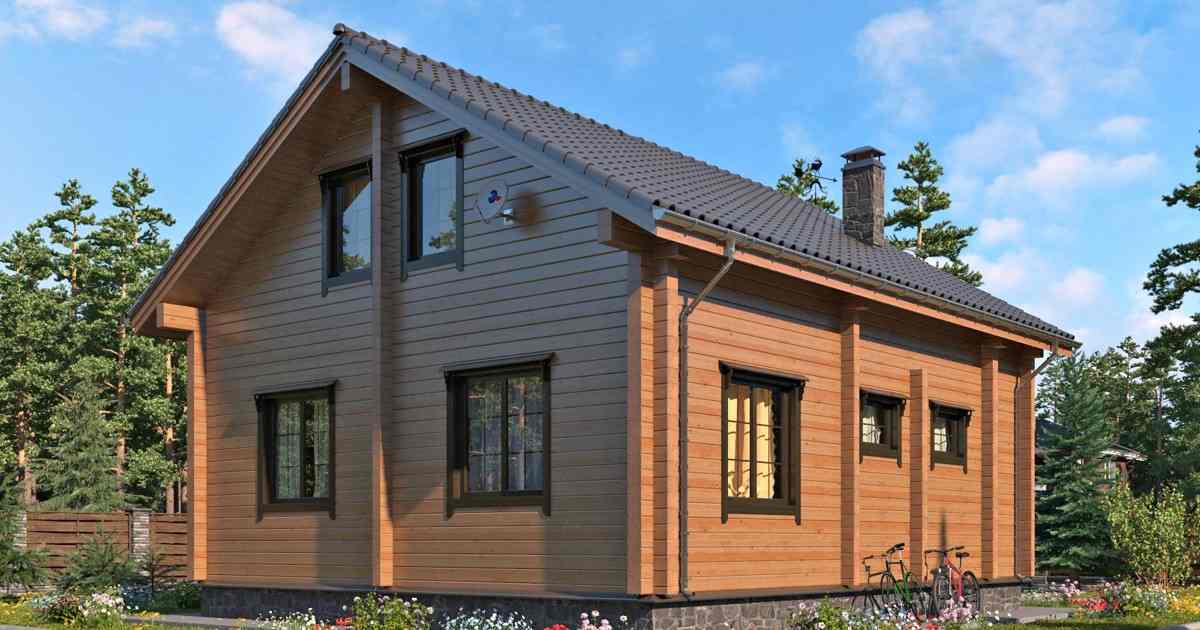 Дом из бруса перед демонтажом в Подмосковье