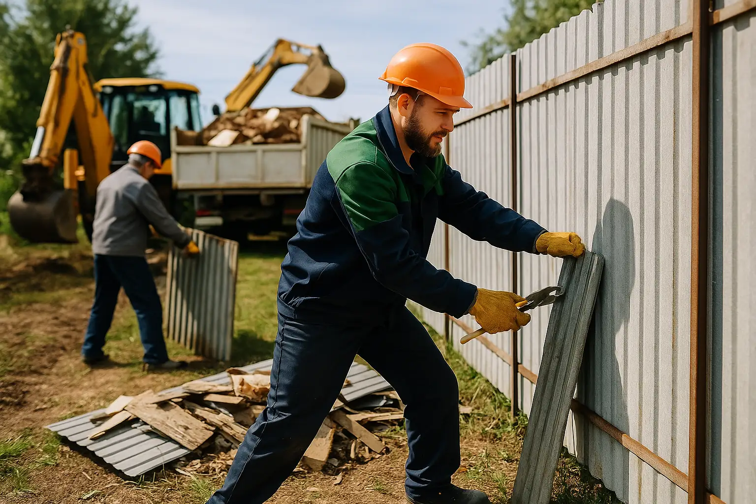 Демонтаж заборов разных видов