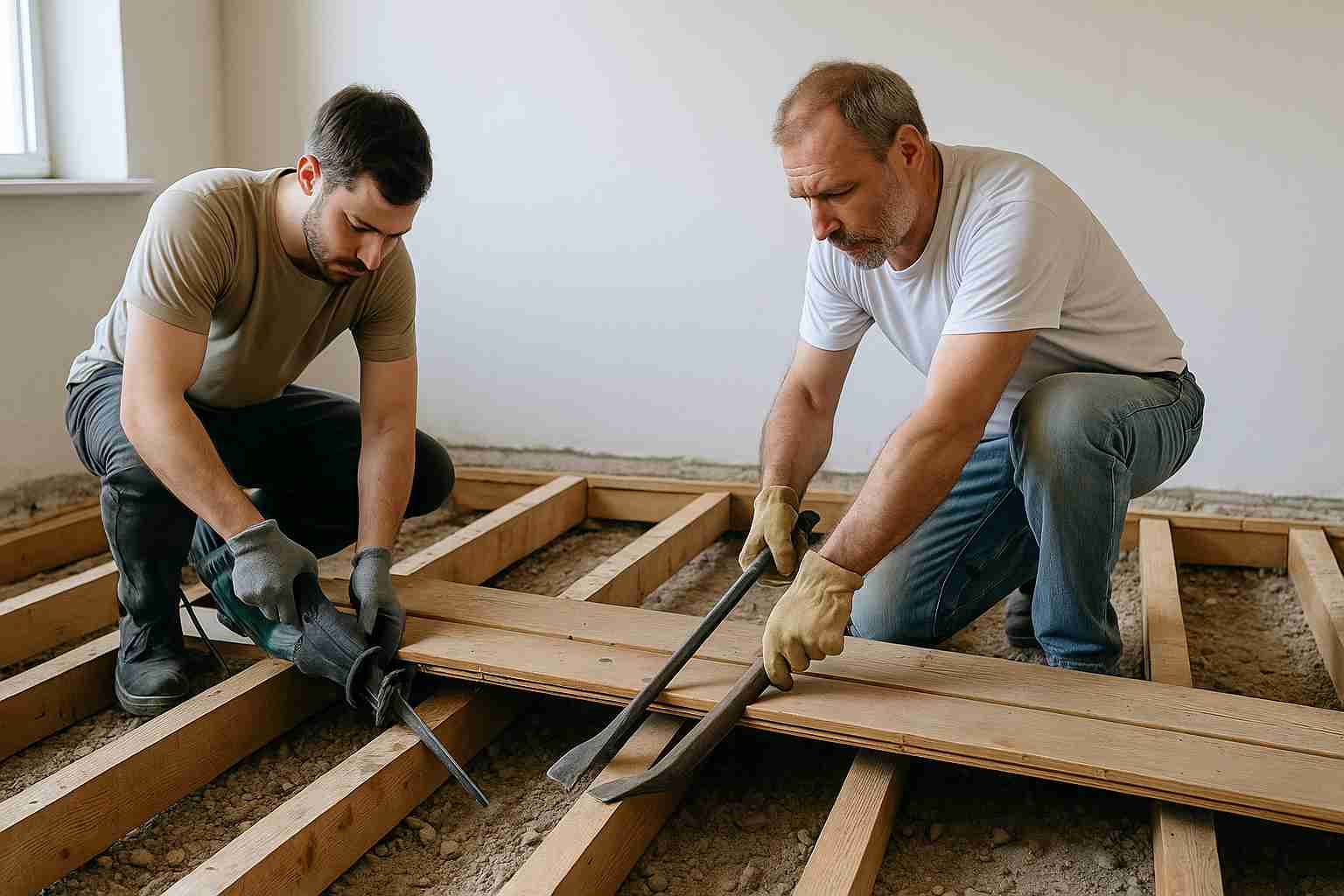 демонтаж-деревянного-пола