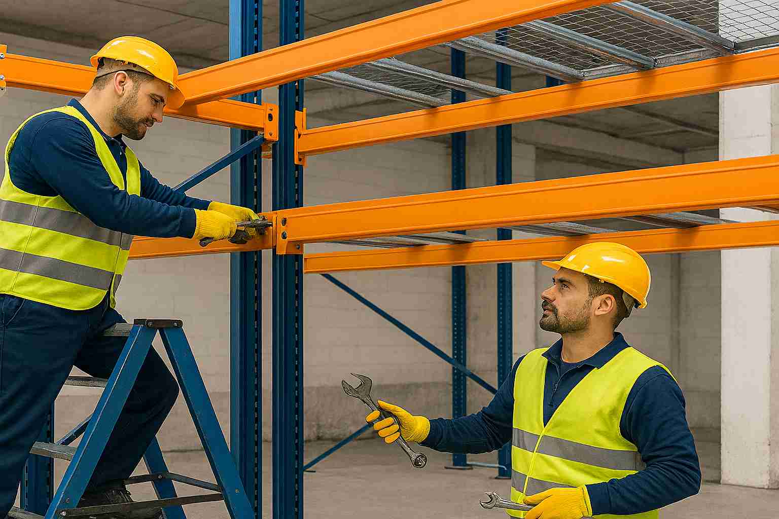 демонтаж стеллажей