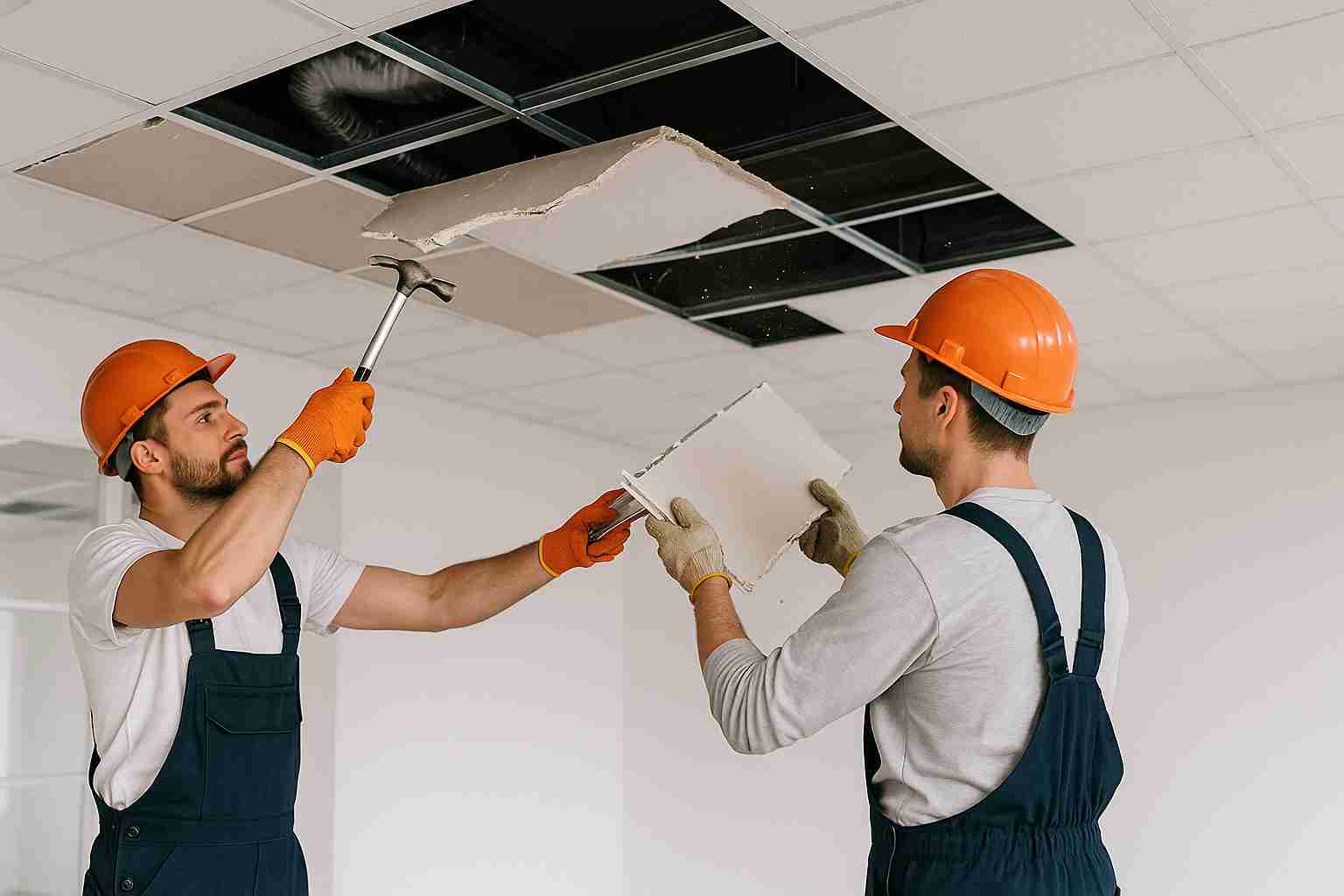 демонтаж-потолков